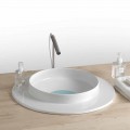 Lavabo rond pour sale de bain en céramique design moderne Kelly