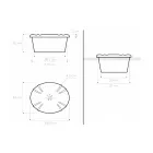 Lavabo vintage en porcelaine moulée à la main avec fleurs fabriqué en Italie - Barbera Viadurini