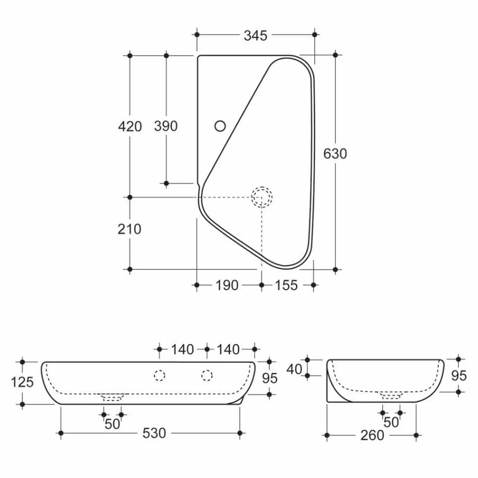 Vasque à poser / en céramique design made in Italy Sheyla Viadurini