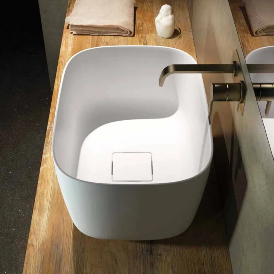 Lavabo sur pied autoportant fabriqué en Italie, Lallio Viadurini