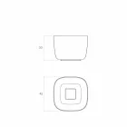 Lavabo sur pied autoportant fabriqué en Italie, Lallio Viadurini