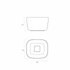 Lavabo sur pied autoportant fabriqué en Italie, Lallio Viadurini