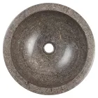 Lavabo à poser circulaire en marbre fait main, Bucine Viadurini