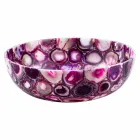 Évier de comptoir en pierre d'agate ronde - Buffalo Viadurini