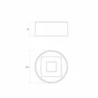 Lavabo à poser circulaire fabriqué en Italie, Forino Viadurini