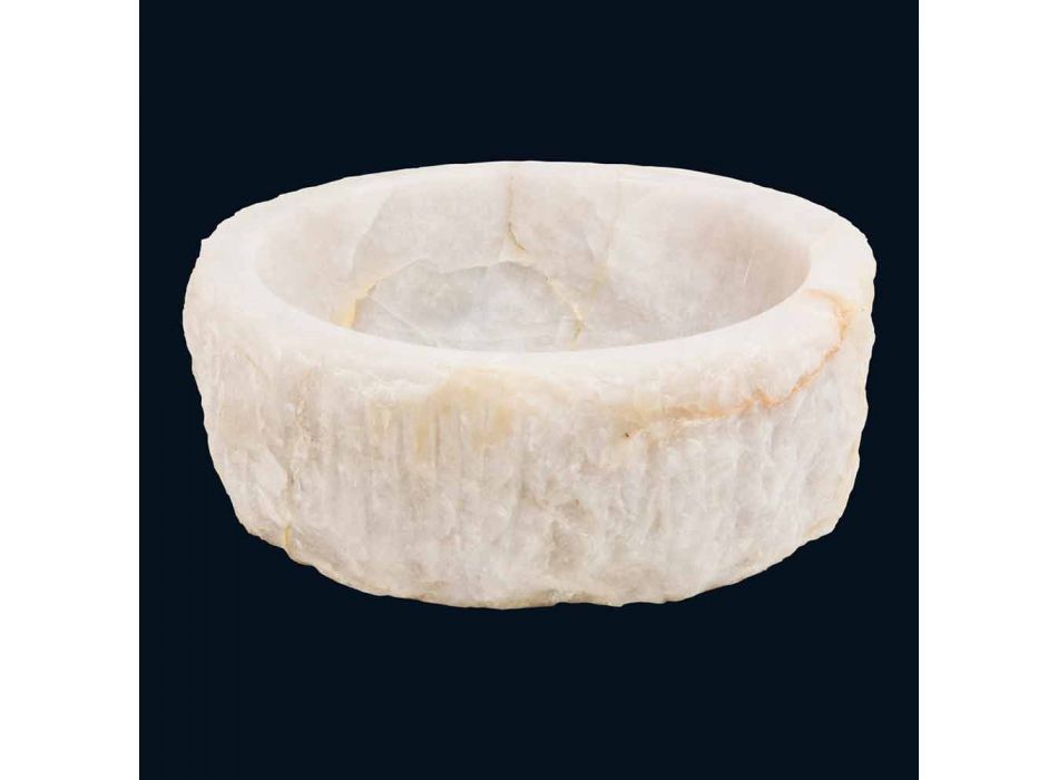 créateur d'évier cristal de quartz de palier Rune, une pièce Viadurini