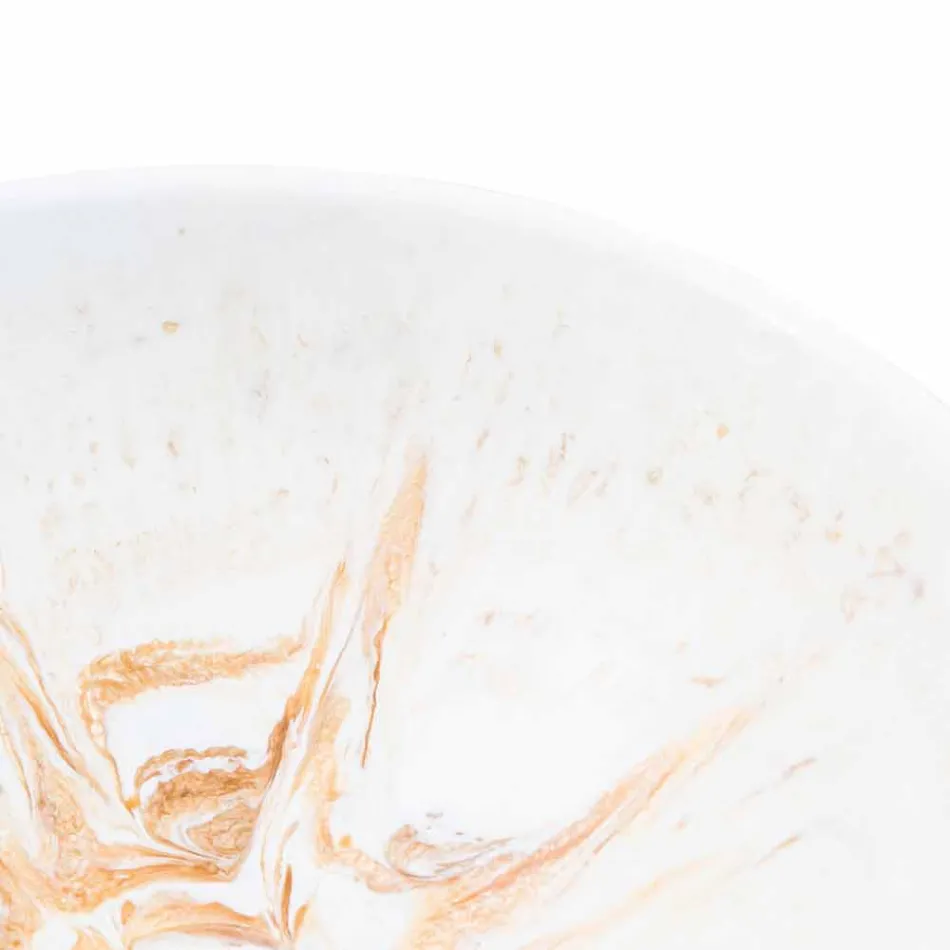 Lavabo Design Support en résine dorée - Dogliola Viadurini