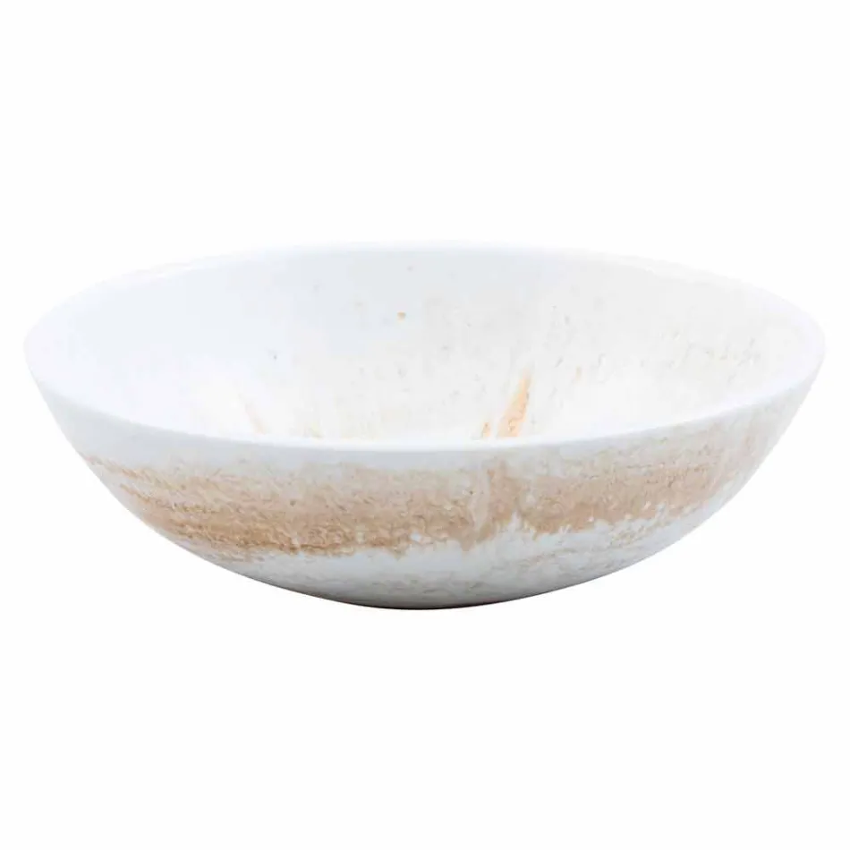 Lavabo Design Support en résine dorée - Dogliola Viadurini