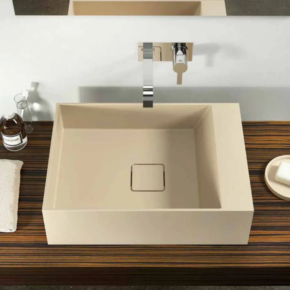 Lavabo à poser design fabriqué en Italie, Lavis Viadurini