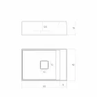 Lavabo à poser design fabriqué en Italie, Lavis Viadurini