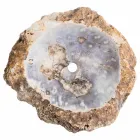 Évier de fabrication artisanale en pierre d'agate, Posina Viadurini