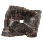 Lavabo à poser fait main en pierre de quartz fumé, Vigasio Viadurini