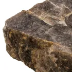 Lavabo à poser fait main en pierre de quartz fumé, Vigasio Viadurini