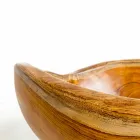 Vasque à poser moderne Vigevano en bois de teck naturel Viadurini