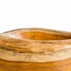 Vasque à poser moderne Vigevano en bois de teck naturel Viadurini