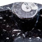 Évier de comptoir en marbre moderne avec des fossiles - Burgeo Viadurini