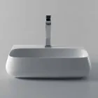 Évier en céramique sur pied ou mural en céramique L 55cm fabriqué en Italie, Gais Viadurini