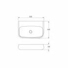 Évier en céramique sur pied ou mural en céramique L 55cm fabriqué en Italie, Gais Viadurini