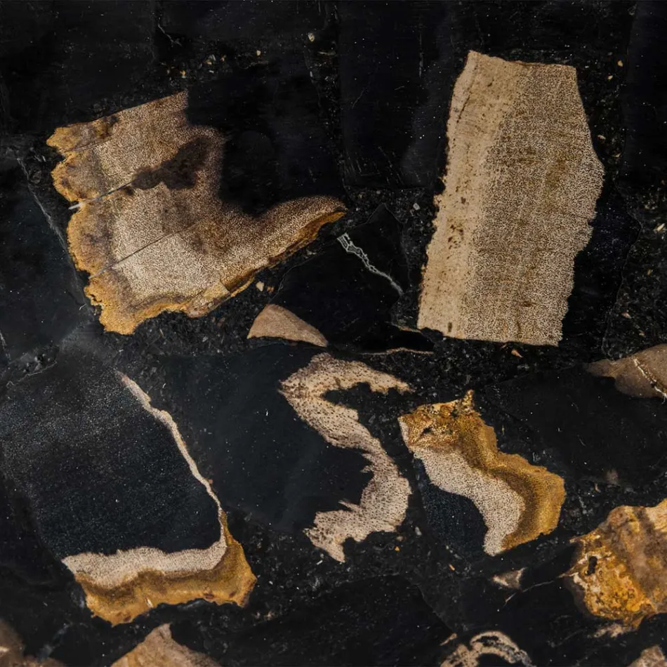 Lavabo à poser fait main en pierre de rivière, Palizzi Viadurini