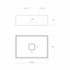 Lavabo à poser design fabriqué en Italie, Lavis Viadurini