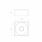 Lavabo à poser moderne fabriqué en Italie, Forino Viadurini