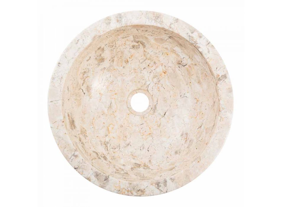 Évier de comptoir Tonto fabriqué à la main en marbre, Nibbiano Viadurini