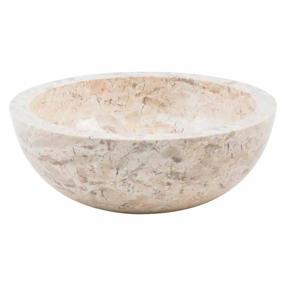 Évier de comptoir Tonto fabriqué à la main en marbre, Nibbiano Viadurini