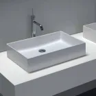 Plan de toilette design en céramique blanche ou colorée Leivi Viadurini