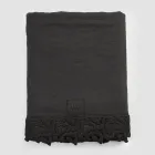 Drap de lit double en lin avec dentelle Poema, 3 finitions - Dulcis Viadurini