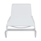 Transat d'extérieur Solaya 194x65 cm en aluminium et textilène Viadurini