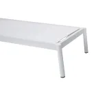 Transat d'extérieur en aluminium avec coussin 205 x 76 cm - Tessara Viadurini