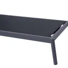 Transat d'extérieur en aluminium avec coussin 205 x 76 cm - Tessara Viadurini