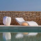 Chaise longue de design moderne en polyéthylène coloré - Cloe par Myyour Viadurini