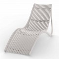 Chaise longue d'extérieur au design blanc ou écru, 4 pièces - Ibiza par Vondom
