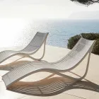 Chaise Longue Extérieure Sunbed, Plastique Blanc ou Écru 4 Pièces - Ibiza par Vondom Viadurini