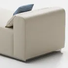 Chaise longue d'extérieur avec rembourrage en caoutchouc drainant Made in Italy - Bahias Viadurini