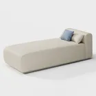 Chaise longue d'extérieur avec rembourrage en caoutchouc drainant Made in Italy - Bahias Viadurini