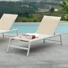 Chaise longue d'extérieur en aluminium avec différentes finitions - Sheet Viadurini