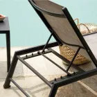 Chaise longue d'extérieur en aluminium avec différentes finitions - Sheet Viadurini