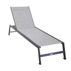 Chaise longue d'extérieur en aluminium avec différentes finitions - Sheet Viadurini