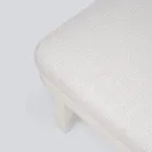 Chaise longue d'extérieur en aluminium et tissu avec roues - Solaria Viadurini