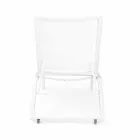 Chaise longue d'extérieur inclinable avec roues en aluminium et textilène - Jewel Viadurini