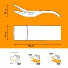 Chaise longue de jardin design en plastique blanc - Zoe par Mayyour Viadurini