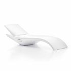 Chaise longue de jardin design en plastique blanc - Zoe par Mayyour Viadurini