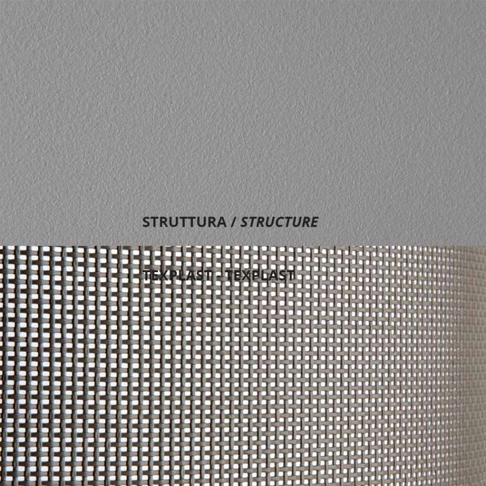 Lit de jardin empilable en acier Made in Italy 2 pièces - Arwen Viadurini