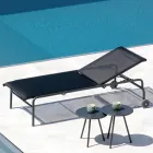 Lit de jardin empilable en acier Made in Italy 2 pièces - Arwen Viadurini