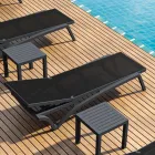 Transat de jardin empilable en polypropylène et textilène coloré - Artelia Viadurini