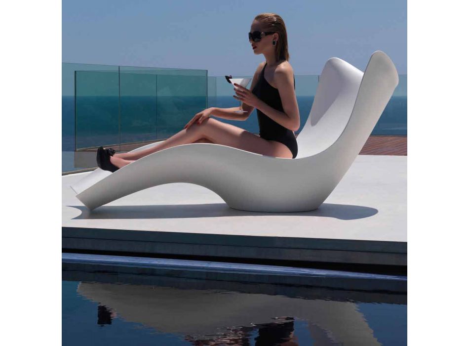 Lit de jardin Surf by Vondom, design moderne en polyéthylène