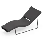 Chaise longue de jardin en polyéthylène de différentes couleurs avec support métallique - Bollo Viadurini
