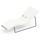 Chaise longue de jardin en polyéthylène de différentes couleurs avec support métallique - Bollo Viadurini